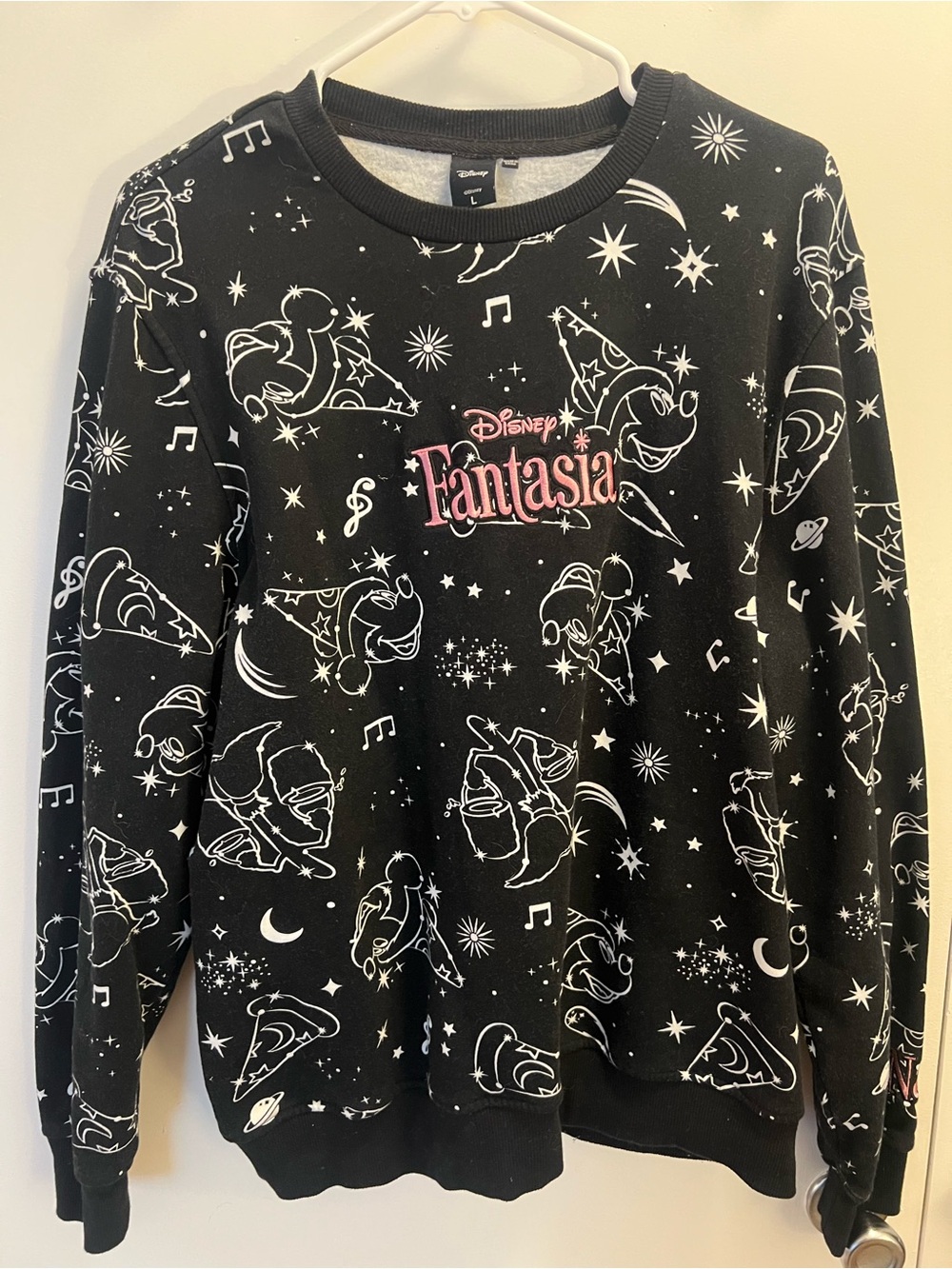 Disney Fantasia Neff Black Crewneck